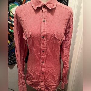 Vintage Western Ryan Michaels linen/silk XL shirt